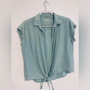 Seafoam Weatherproof Vintage Linen Shirt